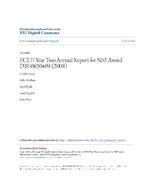 [2008-09] FCE II Year Two Annual Report for NSF Award DBI-0620409 (2008)