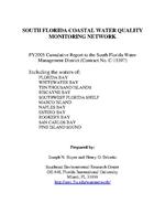 South Florida Coastal Water Quality Monitoring Network FY2005 Cumulative Report to the South Florida Water Management District (Contract No. C-15397)