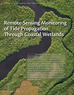 Remote-sensing monitoring of tide propagation through coastal wetlands