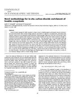 [2011] Novel methodology for in situ carbon dioxide enrichment of benthic ecosystems
