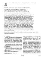 [2010] Controls on mangrove forest-atmosphere carbon dioxide exchanges in western Everglades National Park