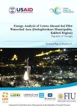 Energy Analysis of Lower Alazani-lori Pilot Watershed Area (Dedoplistskaro Municipality, Kakheti Region) - Republic of Georgia