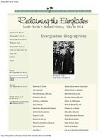 Reclaiming the Everglades: South Florida's Natural History, 1884 to 1934: Everglades Biographies
