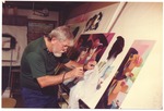 Miami Beach artist in his studio