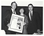 [1984-07] Miami Beach Mayor Fromberg and Commissioners presenting awards, July 1984