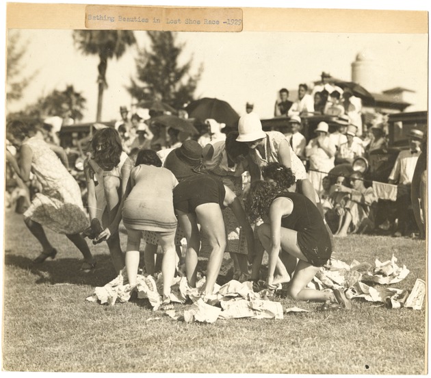 Bathing Beauties in Lost Shoe Race 1929