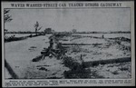 [1926] Cars across causeway after hurricane