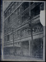 Damaged building, the Burdines department store on Flagler Street