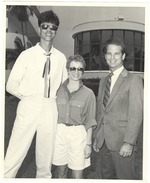 Celebrities visiting with Miami Beach officials, 1980s