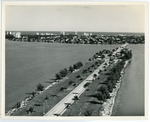 [1961-12-06] Aerial view of Broad Causeway looking east to Bay Harbor Islands in Florida