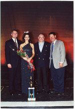 Miss North Miami with city officials Scott Galvin, Michael Blynn and Frank Wolland