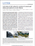 Activation of old carbon by erosion of coastal and subsea permafrost in Arctic Siberia