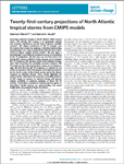 Twenty-first-century projections of North Atlantic tropical storms from CMIP5 models