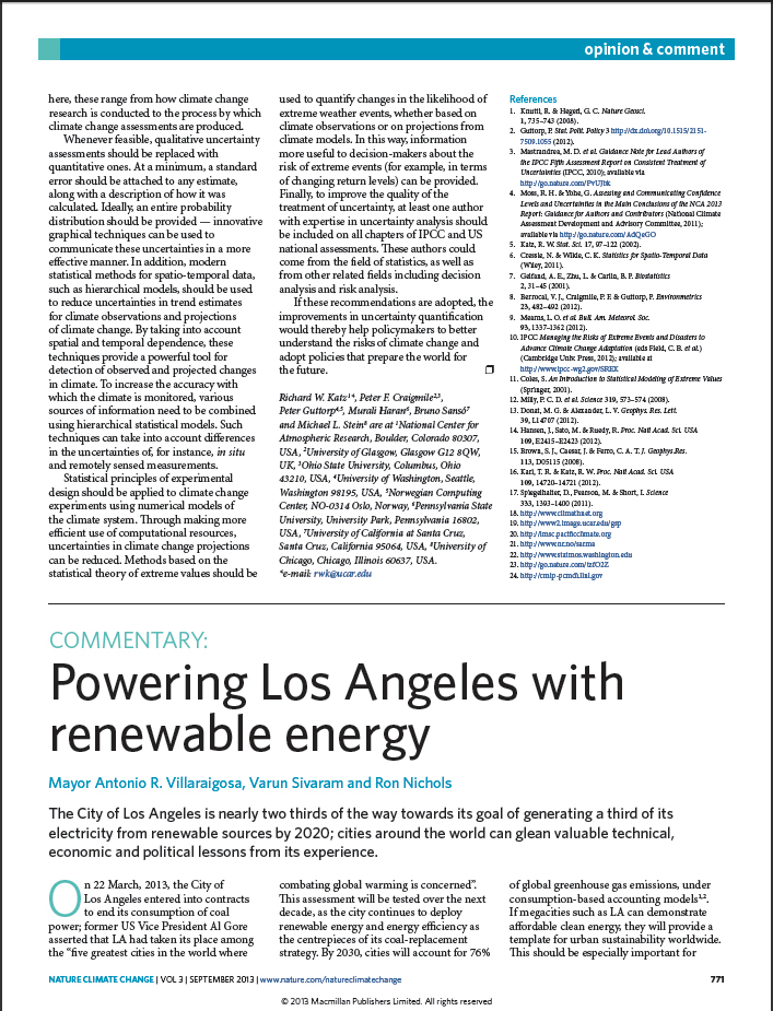 Powering Los Angeles with renewable energy