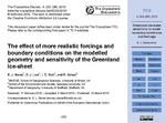 The effect of more realistic forcings and boundary conditions on the modelled geometry and sensitivity of the Greenland ice-sheet
