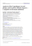 Analysis of the Copenhagen Accord pledges and its global climatic impacts- a snapshot of dissonant ambitions