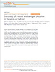 [2014] Discovery of a novel methanogen prevalent in thawing permafrost