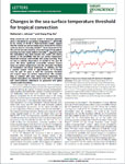 Changes in the sea surface temperature threshold for tropical convection