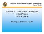 Governor's Action Team for Energy and Climate Change Phase II Process
