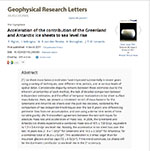 Acceleration of the contribution of the Greenland and Antarctic ice sheets to sea level rise