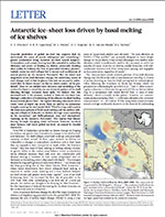 Antarctic ice-sheet loss driven by basal melting of ice shelves