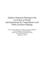[2007-09-01] Adaptive Response Planning to Sea Level Rise in Florida and Implications for Comprehensive and Public-Facilities Planning
