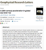 A 20th century acceleration in global sea-level rise