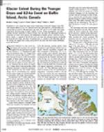 Glacier Extent During the Younger Dryas and 8.2-ka Event on Baffin Island,Arctic Canada
