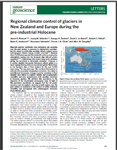 Regional climate control of glaciers in New Zealand and Europe during the pre-industrial Holocene
