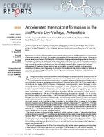 Accelerated thermokarst formation in the McMurdo Dry Valleys, Antarctica