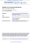 Stability of ice-sheet grounding lines