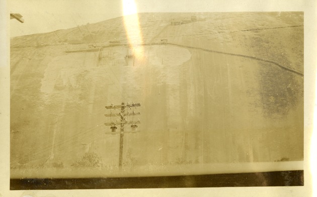 View of Stone Mt - Near Atlanta, Georgia - Stone Mountain, Georgia - Confederate Memorial being constructed