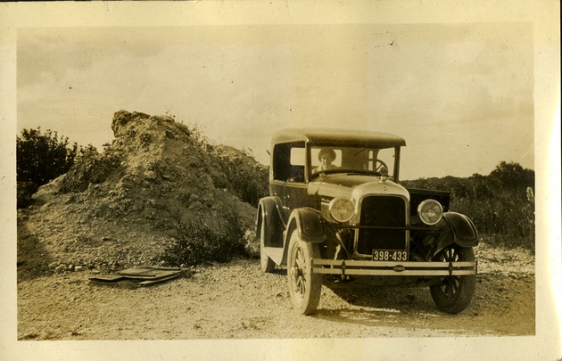 Sugar Mills Road - North of Hialeah Fla - Woman on a car