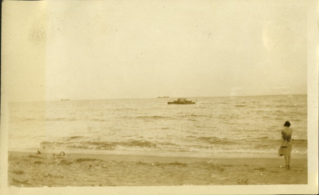 View Atlantic Ocean March 1926 at Hollywood - Hollywood Beach, FL