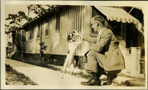 Bill and Mickey - man and dog