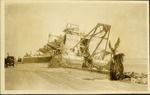 Old Causeway - Ship or rig up against ocean side