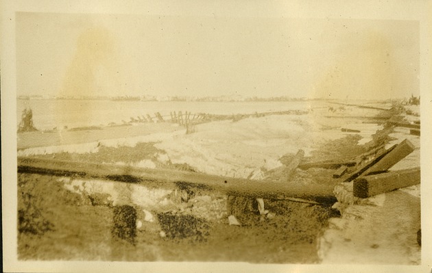 Old Causeway - Debris, sandy area near water