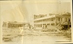 Ocean side of Hardies - Damaged building near water