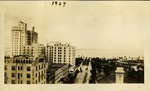 1929 - view from building of multiple buildings and water