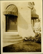 At home more or less! - woman standing near home