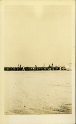 Crowd in foreground from the airstrip