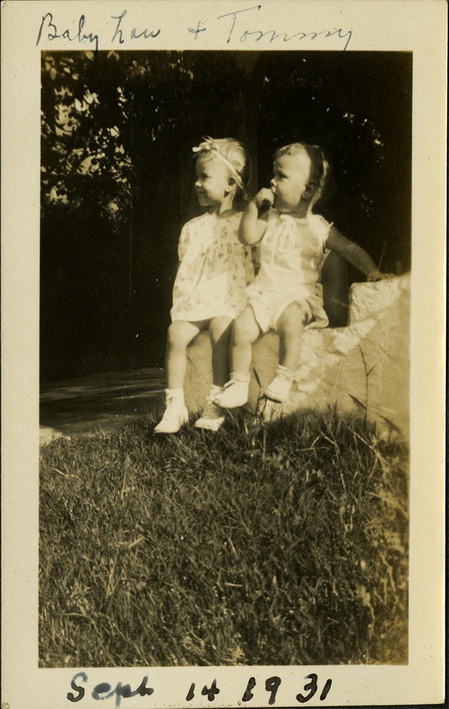 Baby Lou and Tommy - Sept 14, 1931
