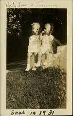 Baby Lou and Tommy - Sept 14, 1931
