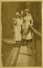 [1921] Natural Bridge, VA two women and a man