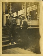 [1921] Roanoke, VA 1921; two men on front steps of a house