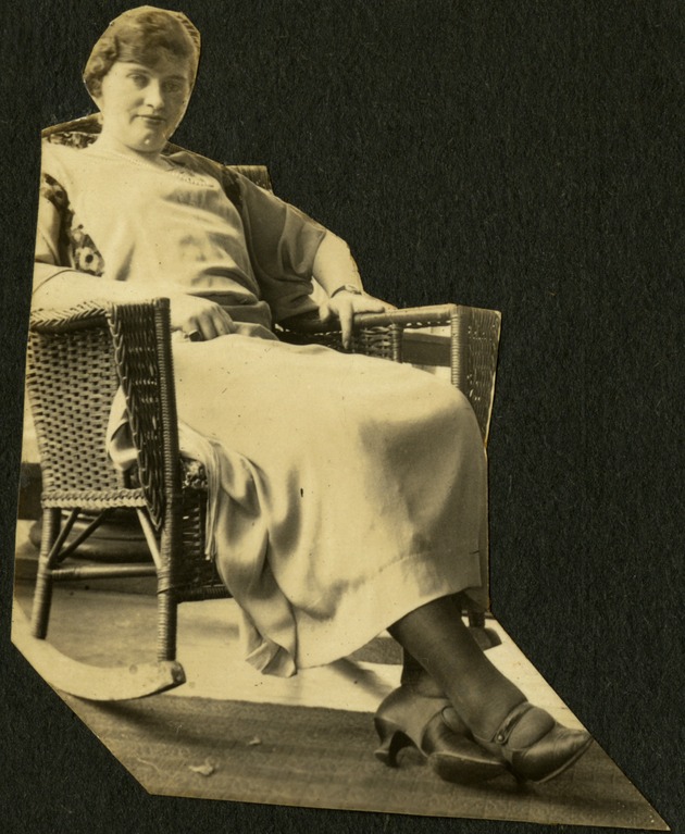 Woman in rocking chair