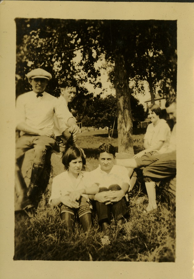 Government Locks- Ramsey, KY 1925 People sitting in grass