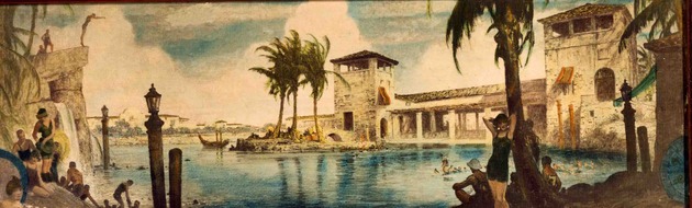 Painting of the Venetian Pool