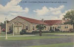 Postcard of illustration of the Woman's Club and Public Library