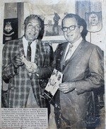 [1971] Mayor Stephen P. Clark purchases his tickets to the Bob Hayes Invitational Golf Tournament from Jesse O. Robinson